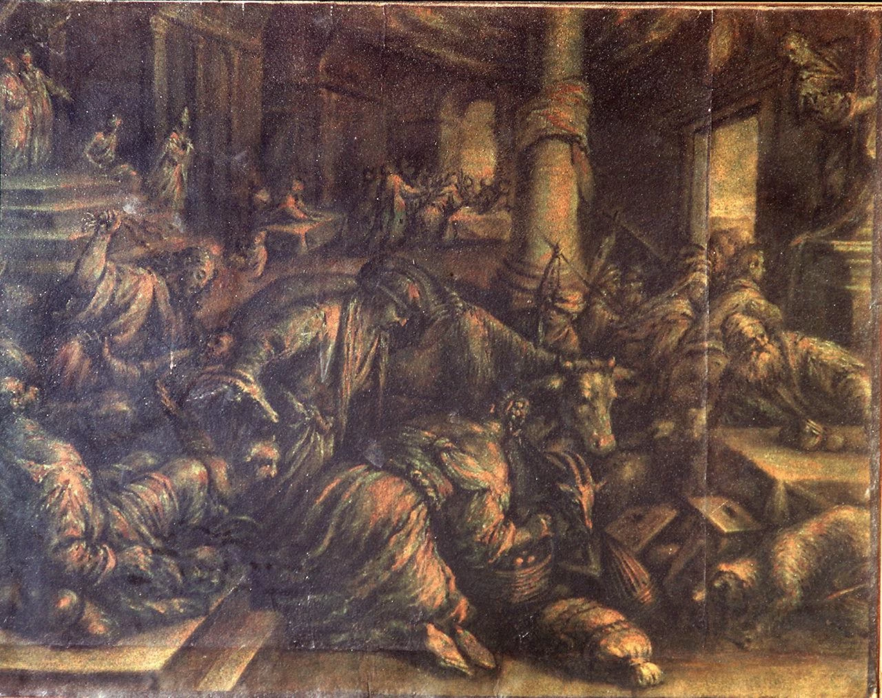  89-Cristo caccia i mercanti dal tempio -Uffizi